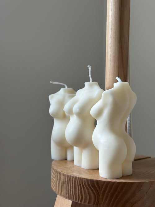 Bougie sculptée femme enceinte - Studio Candela