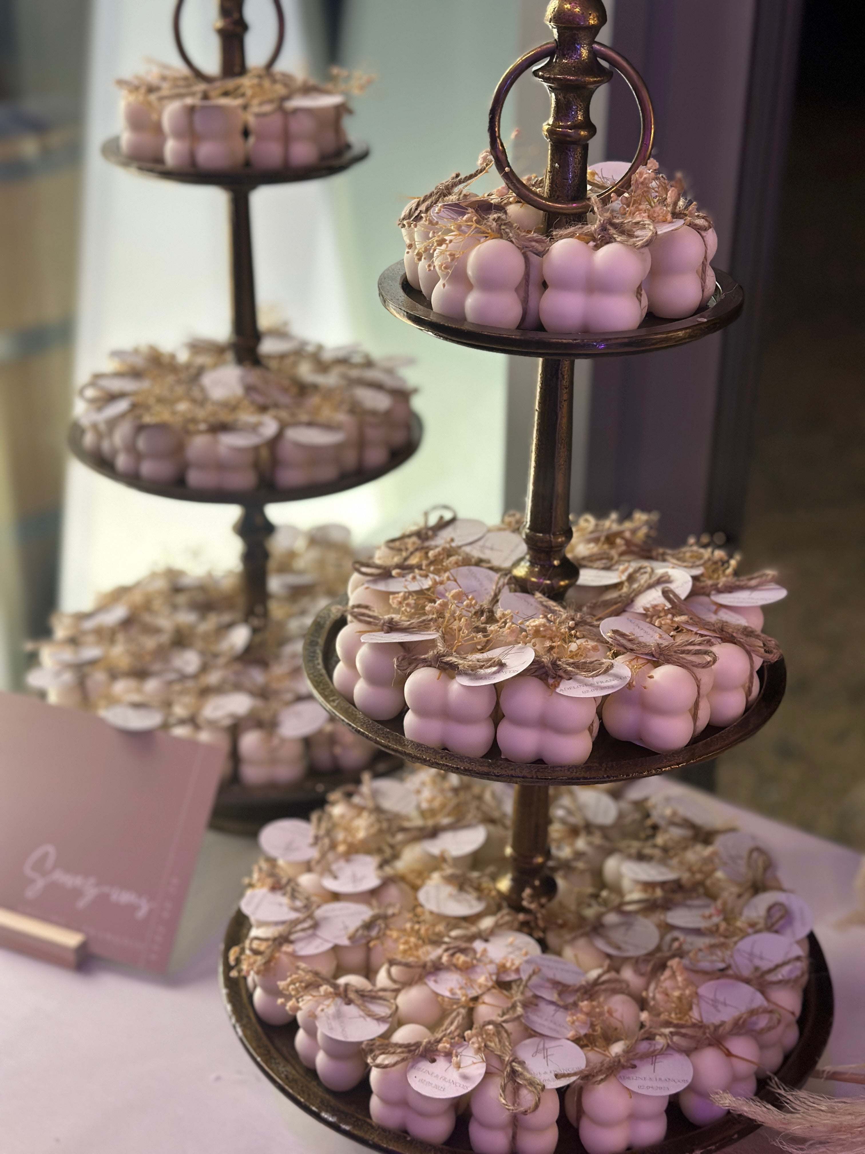 Bougie sculptée minis bubbles - Studio Candela