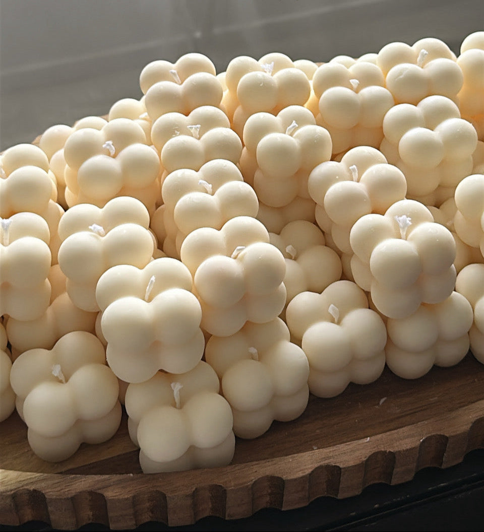 Bougie sculptée minis bubbles - Studio Candela