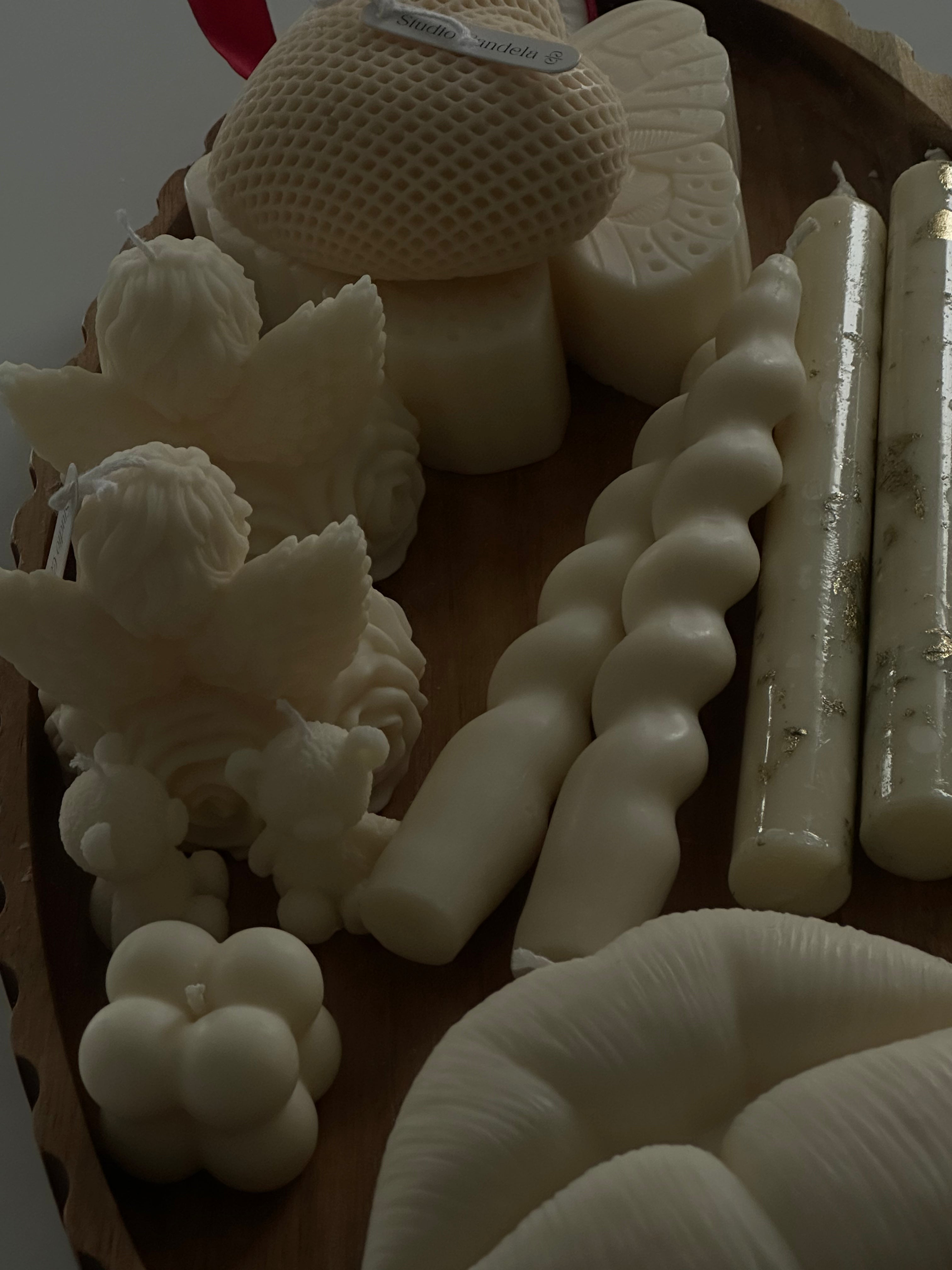 Bougie sculptée conique - Studio Candela