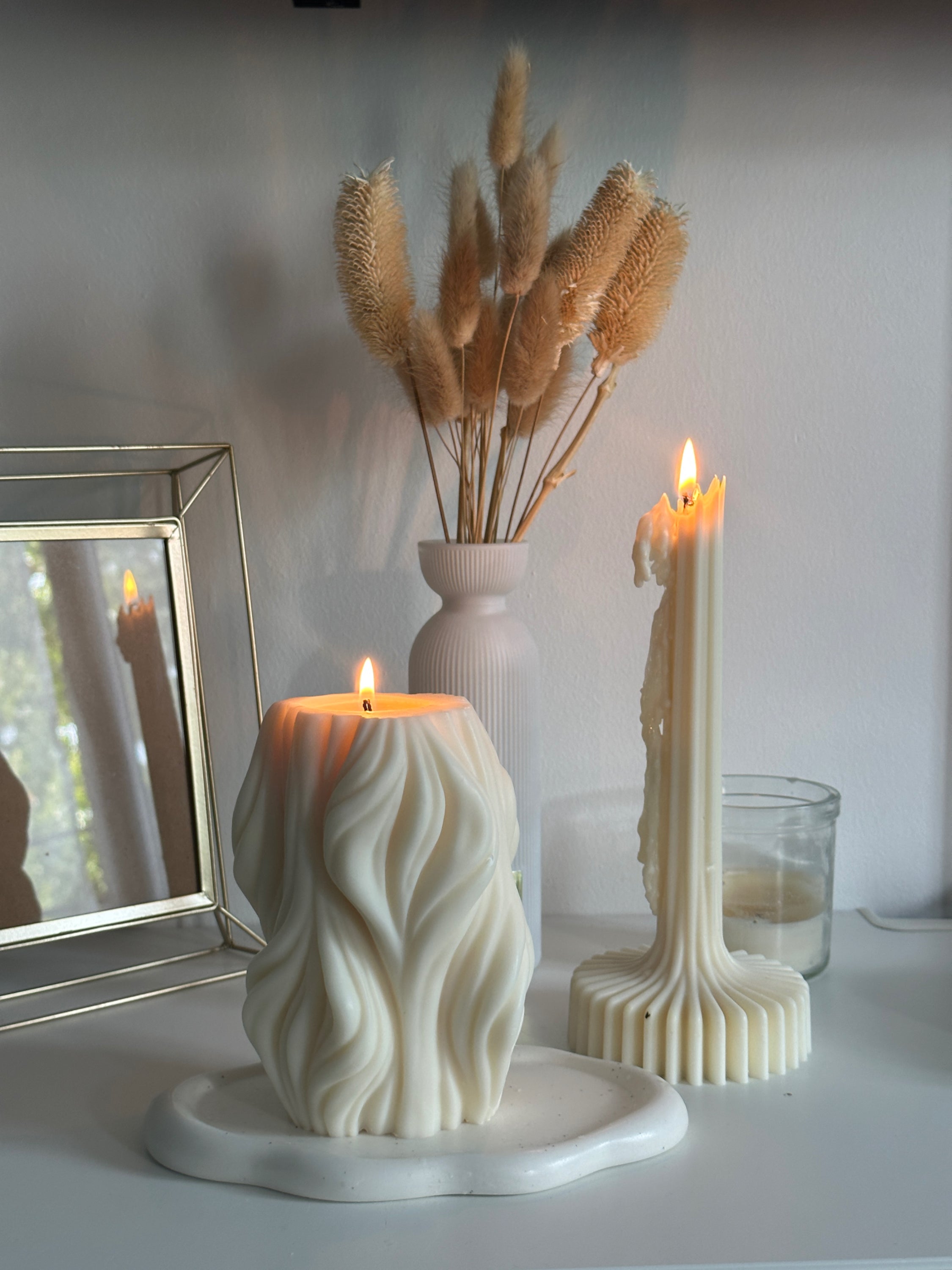 Bougie sculptée arbre de la féminité  - Studio Candela