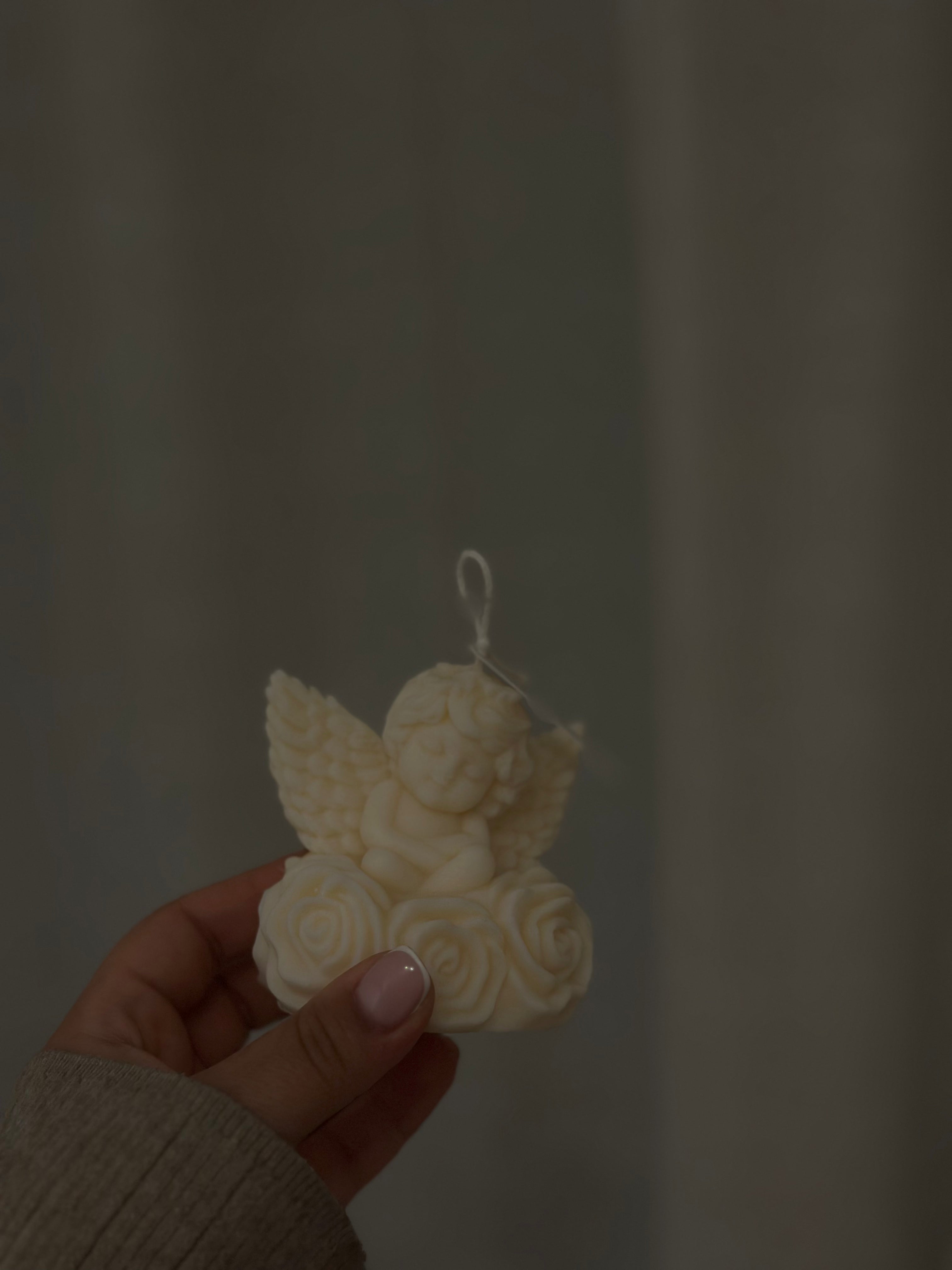 Bougie sculptée Ange - Studio Candela