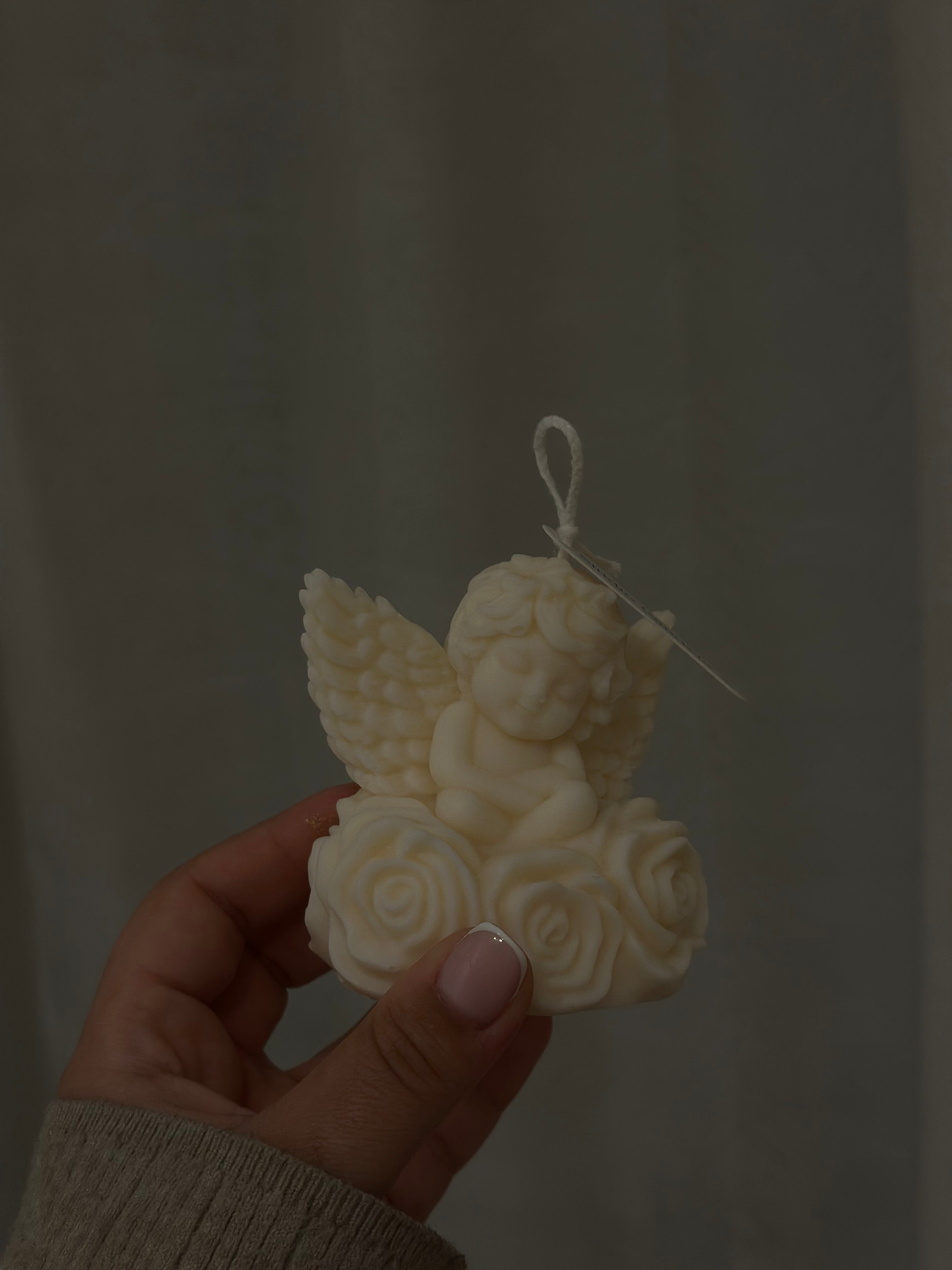 Bougie sculptée Ange - Studio Candela