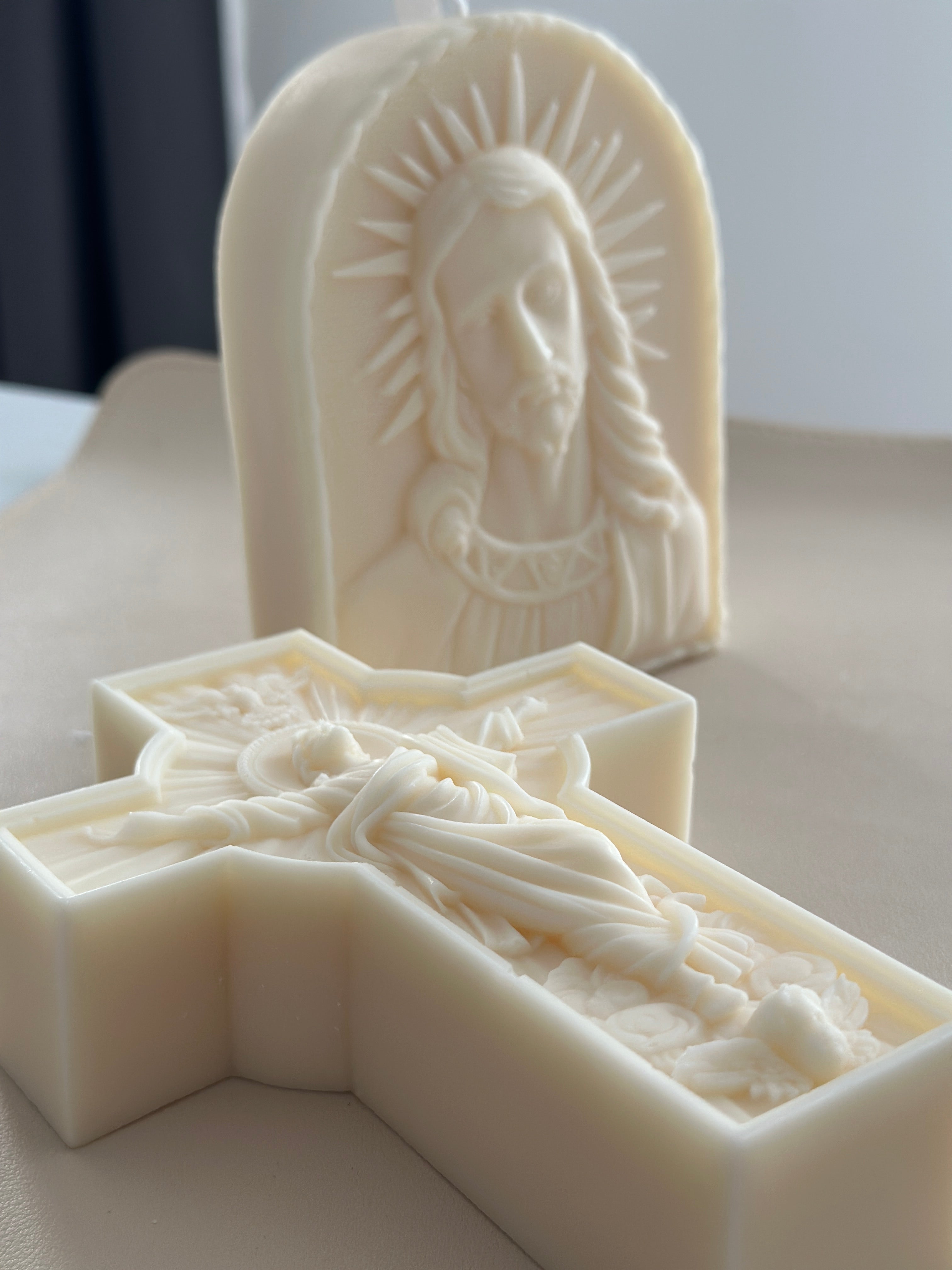 Bougie sculptée spirituelle - Studio Candela