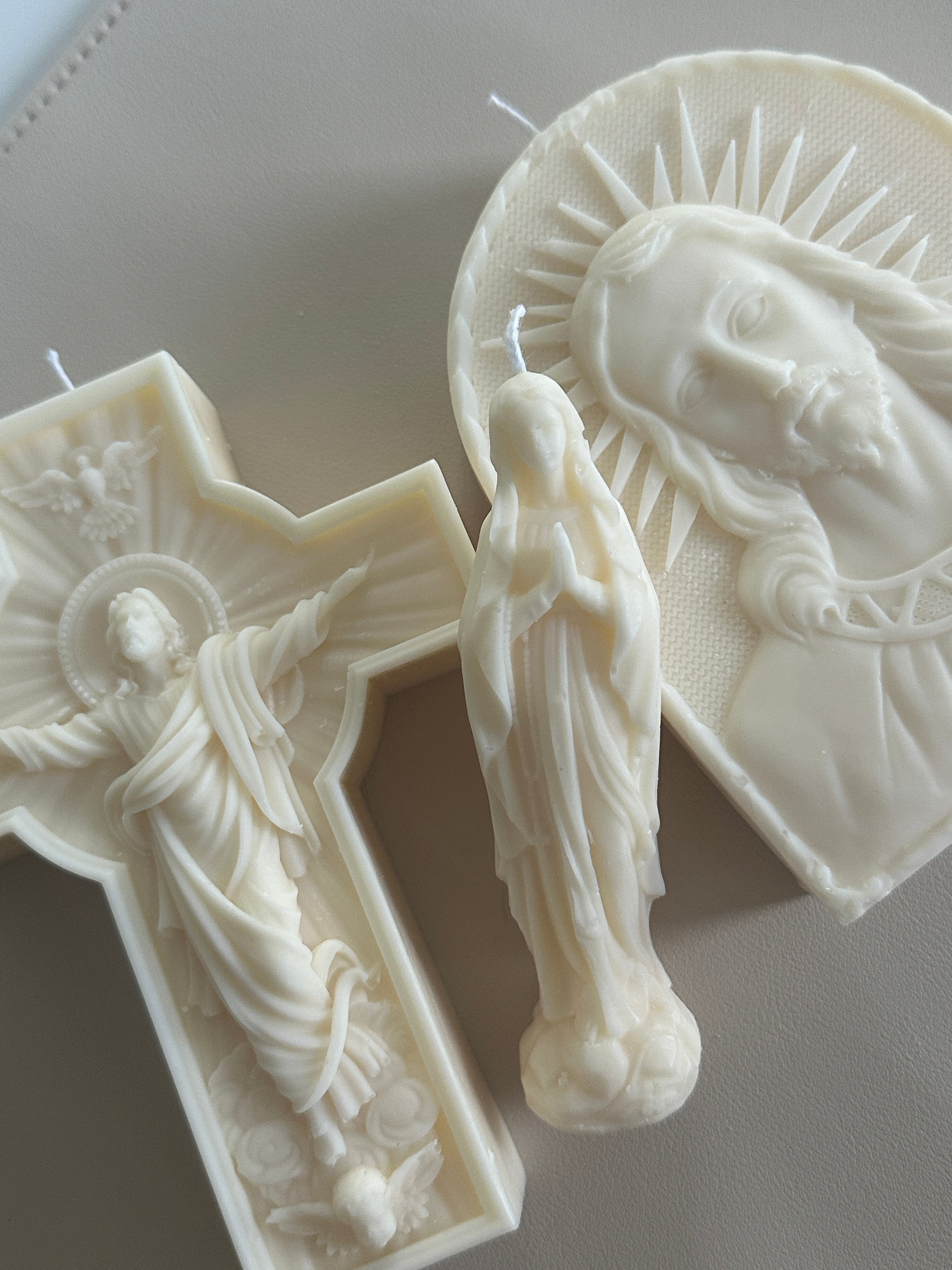 Bougie sculptée spirituelle - Studio Candela