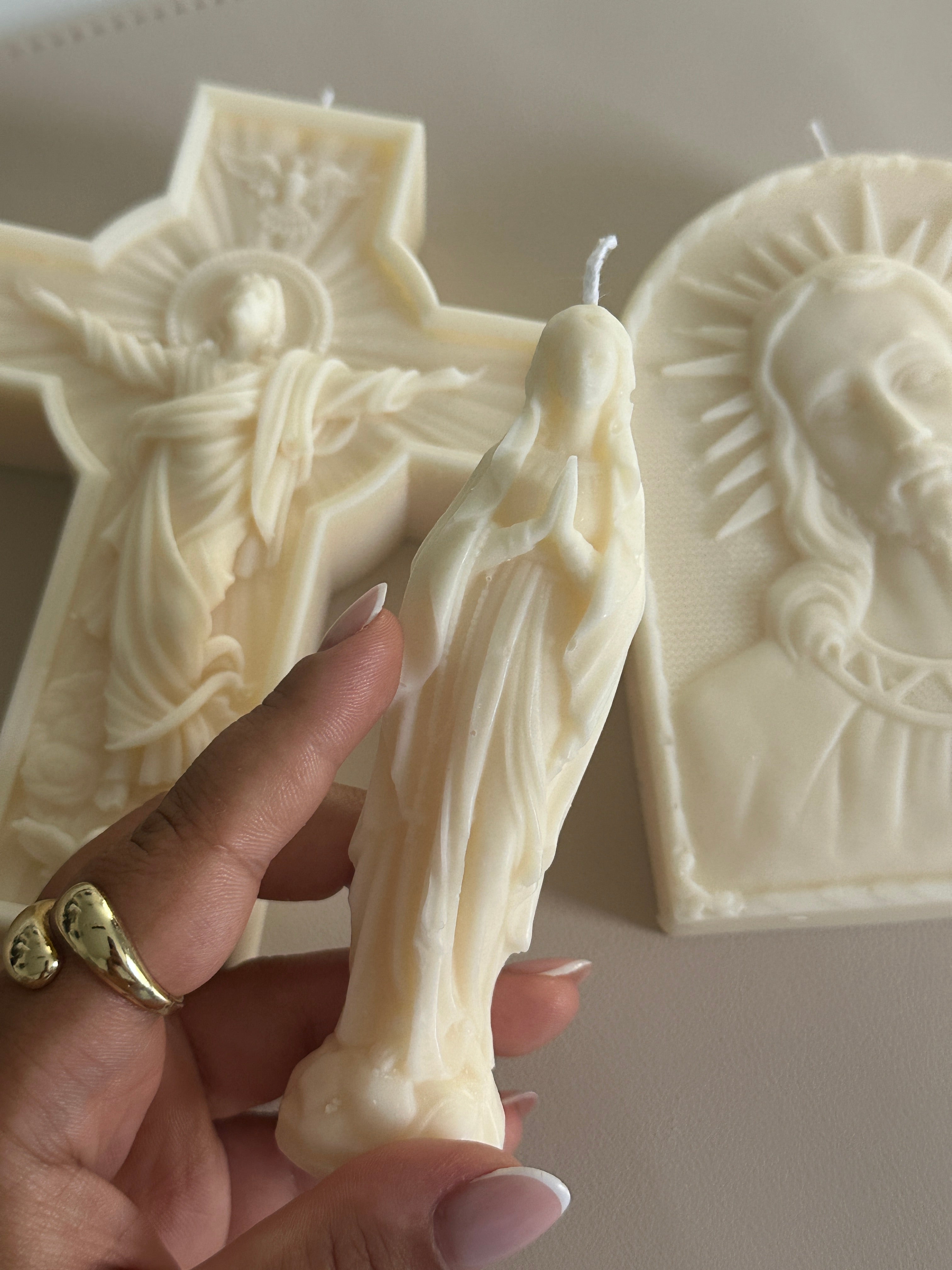 Bougie sculptée spirituelle - Studio Candela