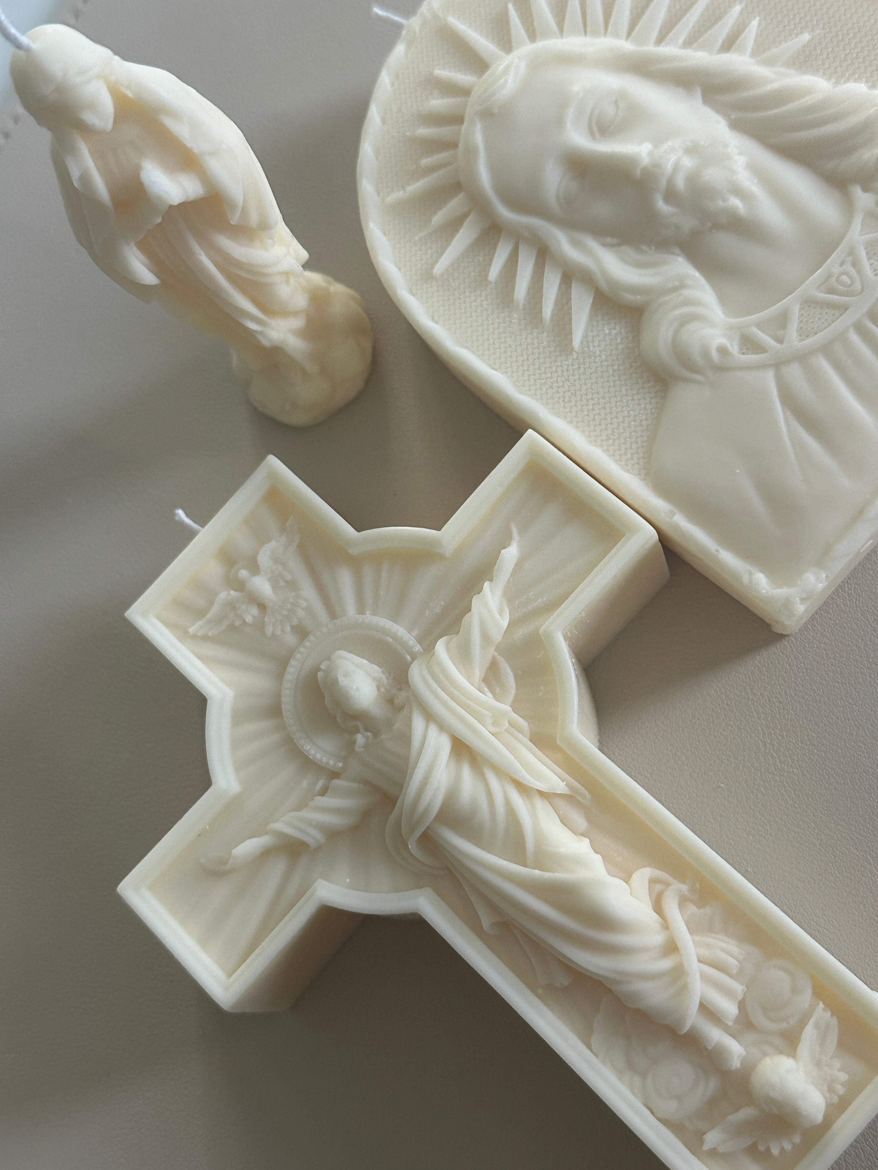 Bougie sculptée spirituelle - Studio Candela