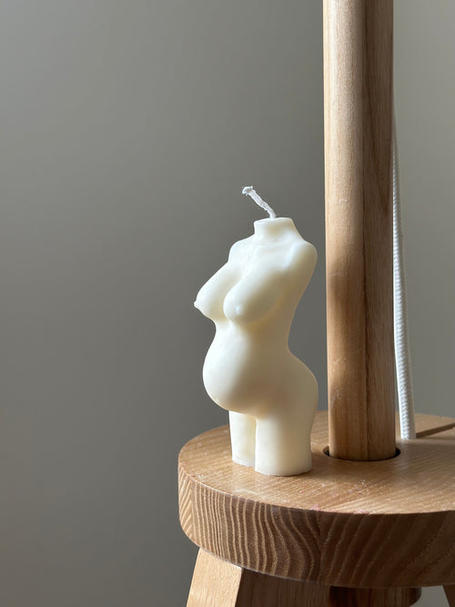 Bougie sculptée femme enceinte - Studio Candela