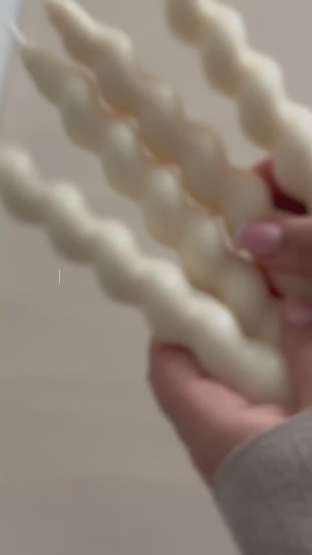 Bougie sculptée conique - Studio Candela